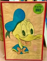 Portguese Pato Donald (Duck) Disney Framed Poster