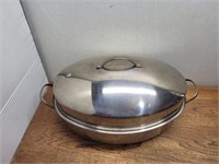 STAINLESS Steel Roasting PAN@13.75inWx22inLx4inHx