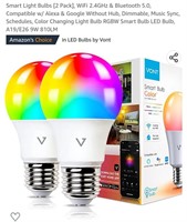 MSRP $18 Set 2 Bluetooth Smart Light Bulbs