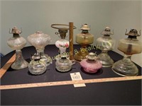 9 HURRICAN GLASS ( VINTAGE )  LAMPS