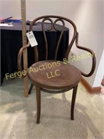 BENTWOOD SIDE CHAIR (WOODEN) WITH ARMS