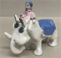 OBK Elephant and Rider, 3 3/4" long