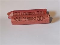 Roll of Wheat Pennies and Roll Memorial Cents