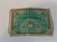 1944 WWII France Note
