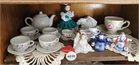 Vintage mini tea set, bone china, Dutch