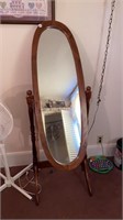 Vintage Standing Wooden Mirror Needs Tightened