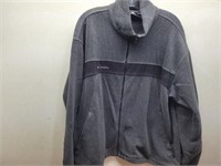 COLUMBIA Charcoal Grey Fleece Styled Jacket Sz XL