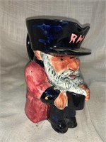 6.25 “ CHELSEA PENSIONER ENGLISH POTTERY TOBY JUG
