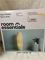 ROOM ESSENTIALS PAPER SHADE FLOOR LAMP IN