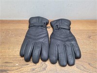 Mean Black LEATHER Gloves SZ XL