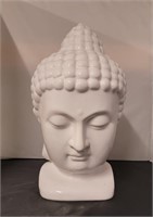 13" Ceramic Buddha Bust w/Gloss Finish