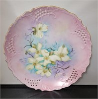 Vtg Dogwood Blossoms Plate