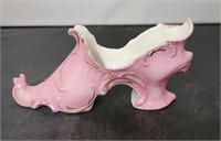 Vtg Handmade Porcelain Pink Shoe