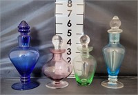 Colored Glass Perfume Bottles