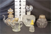 Vtg Glass Perfume Bottles