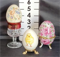 Decorative Eggs - Goebel / Ring Box / Ceramic