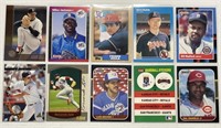 10 MLB Sports Cards- Tatis, Madlock and others