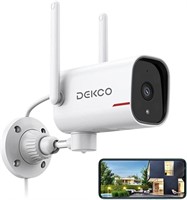 WiFi Security Cameras-DEKCO 2K Pan Rotating 180°