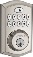 Weiser Smartcode 10 Satin Nickel Door Lock,