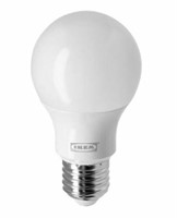 Ikea LED Light Bulb Globe Opal Soft White