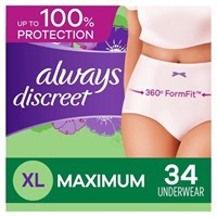 Always Discreet Incontinence Underwear for W
