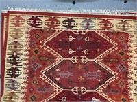 Vintage Wool Carpet 8 ft x 10 ft