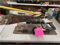 Angle grinder, hand saws, etc