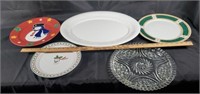 5 holiday serving platters.