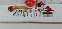 Miscellaneous kitchen utensils.
