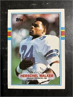 1989 TOPPS HERSCHEL WALKER #385 FOOTBALL CARD
