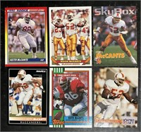LOT OF (6) MISCELLANEOUS KEITH MCCANTS FOOTBALL CA