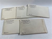 US MINT - UNCIRCULATED COIN SETS 1968-72