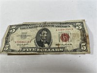 1963 US NOTE - RED SEAL