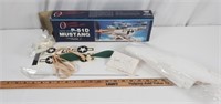 P-51d mustang rubber powered model airplane.