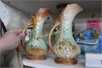 PAIR OF McCOY POTTERY PITCHERS