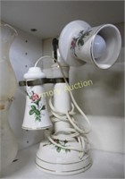 MOSS ROSE DECORATED PHONE LAMP