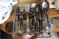 FLATWARE IN TRAY