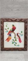 8x10 Mexican Feather Art w/ Carved Frame (18)