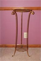 Metal Plant Stand (with Brass Finish)