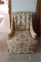Floral & Leaf Upholstered Occassional Chair
