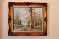 Decorator Oil Painting, Unclearly Signed