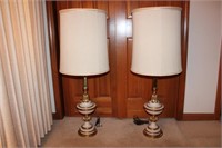 Pair of Stiffel Lamps with Shades