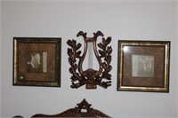 Wall Group with Prints and Lyre Decor