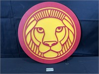 Hard Plastic Lion Logo Sign