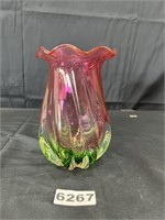 Heavy Glass Vase