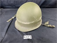 Vintage Metal Military Combat Helmet