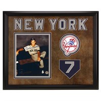 Mickey Mantle New York Yankees Framed signed GFA