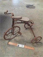 Small Metal / Wood Tricycle Decor