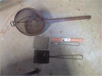 Three Large Strainers / Dippers