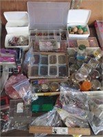 Large Lot of Beads & Crafting Supplies